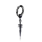 Clip on Hoop Earrings for Men Stainless Steel Fake Piercing Dangle Earring with Cross Feather Mens Clip on Huggie Hoop Earrings