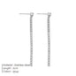 Modern Linear Chain Earrings for Women Elegant Pearl Tassel Dangle Earring Long Threader Earring Statement Party Jewelry Gift