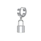 ZS Punk Cross Drop Earrings for Men Woman Stainless Steel Hoop Dangle Cartilage Earrings Gothic Hip Hop Circle round Earring