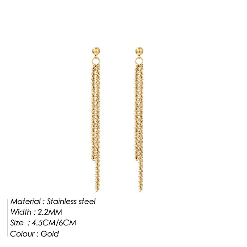 Modern Linear Chain Earrings for Women Elegant Pearl Tassel Dangle Earring Long Threader Earring Statement Party Jewelry Gift