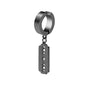 Clip on Hoop Earrings for Men Stainless Steel Fake Piercing Dangle Earring with Cross Feather Mens Clip on Huggie Hoop Earrings