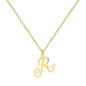 Personalized Heart Initial Necklace — 18K Gold Plated