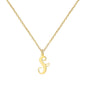 Personalized Heart Initial Necklace — 18K Gold Plated