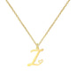 Personalized Heart Initial Necklace — 18K Gold Plated