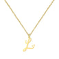 Personalized Heart Initial Necklace — 18K Gold Plated