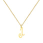 Personalized Heart Initial Necklace — 18K Gold Plated