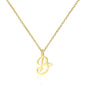 Personalized Heart Initial Necklace — 18K Gold Plated