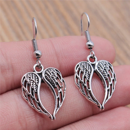 Animal Dangle Earring Vintage Bird Drop Earring Peacock Dove Feather Wing Dangle Drop Earring Fashion Animal Jewelry for Women