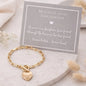 Mother and Daughter Forever Linked Heart Toggle Bracelet: Gift for Mum