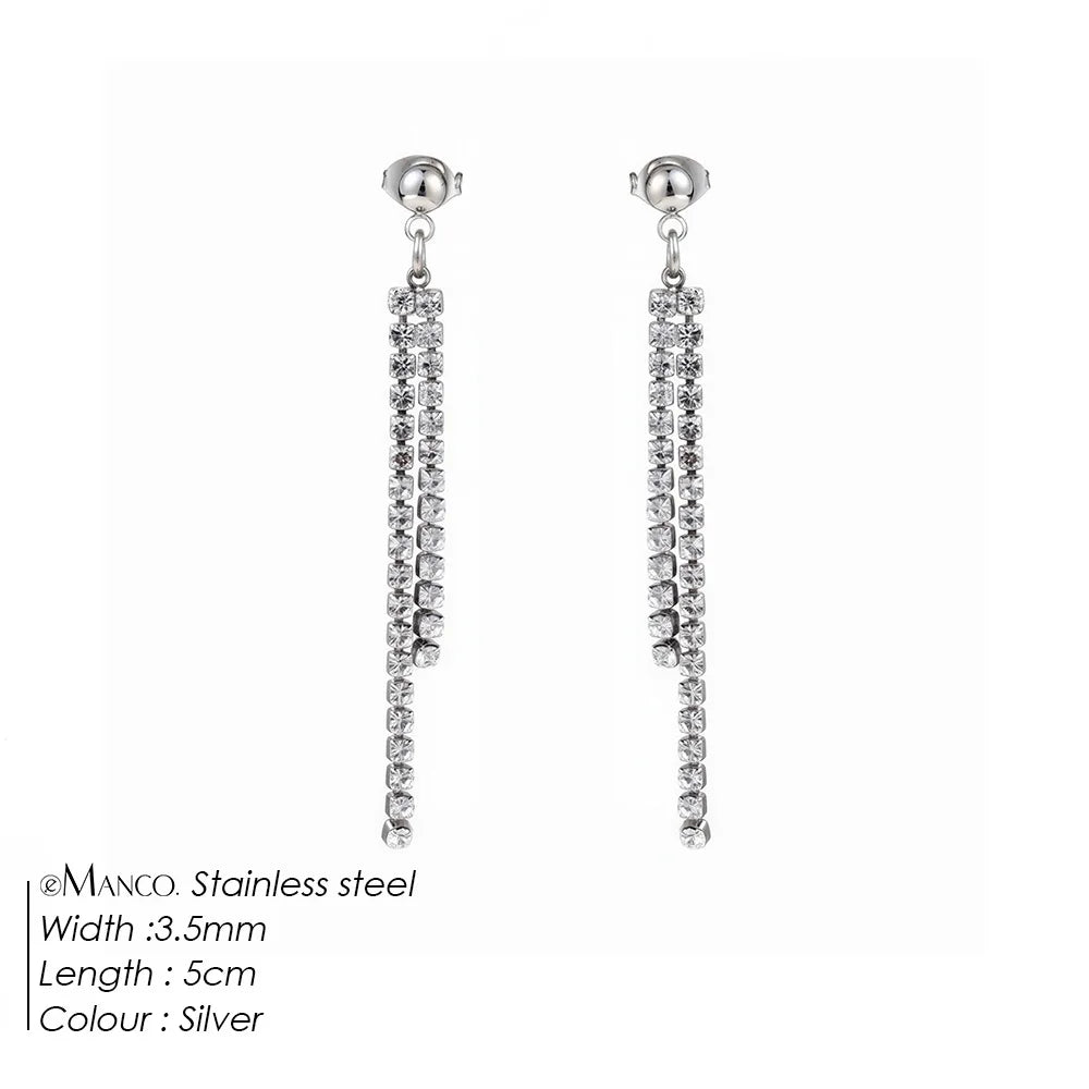 Modern Linear Chain Earrings for Women Elegant Pearl Tassel Dangle Earring Long Threader Earring Statement Party Jewelry Gift