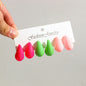 Fashion 6Pcs/Set Chunky Gold Plated Water Drop Earrings for Women Vintage Acrylic Teardrop Earring Hoops Lightweight Jewelry
