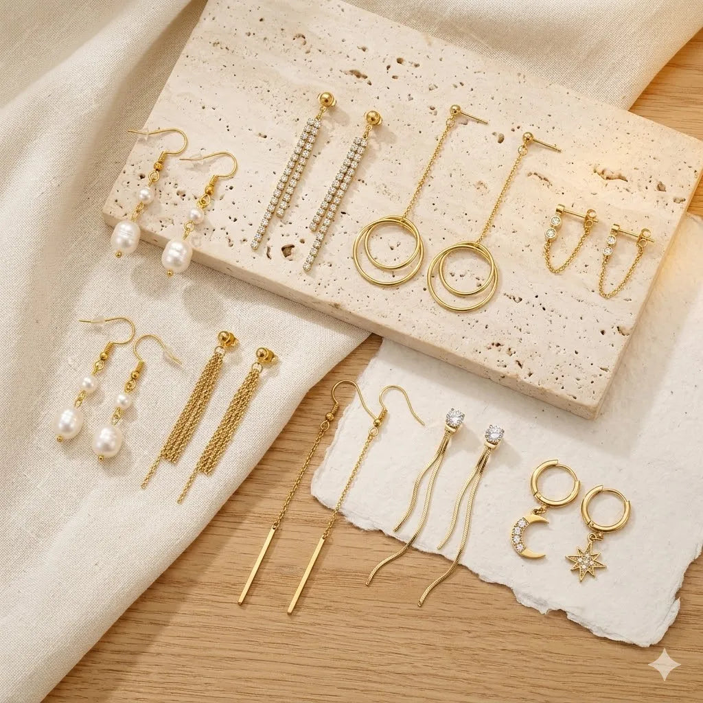 Modern Linear Chain Earrings for Women Elegant Pearl Tassel Dangle Earring Long Threader Earring Statement Party Jewelry Gift