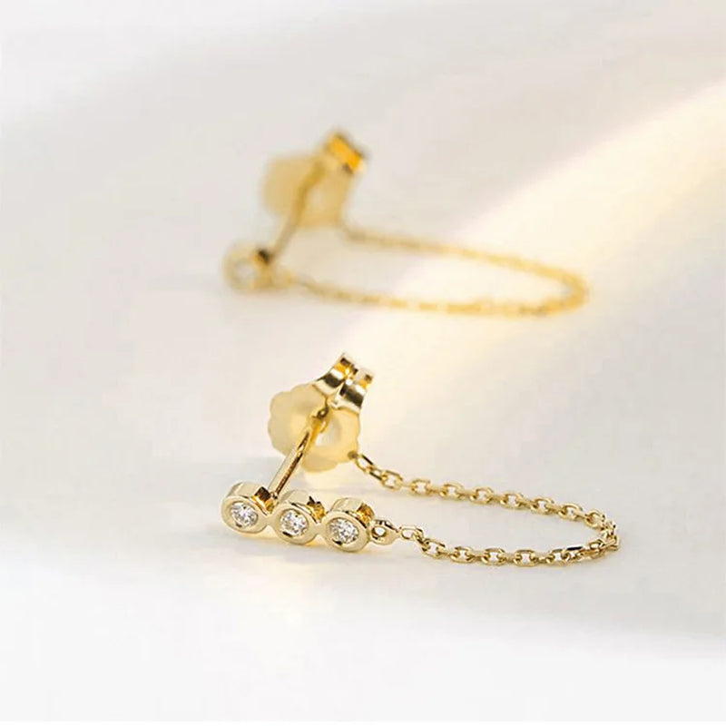 Modern Linear Chain Earrings for Women Elegant Pearl Tassel Dangle Earring Long Threader Earring Statement Party Jewelry Gift