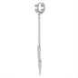 ZS Punk Cross Drop Earrings for Men Woman Stainless Steel Hoop Dangle Cartilage Earrings Gothic Hip Hop Circle round Earring