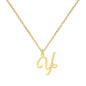 Personalized Heart Initial Necklace — 18K Gold Plated