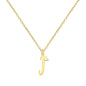 Personalized Heart Initial Necklace — 18K Gold Plated