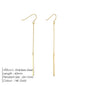 Modern Linear Chain Earrings for Women Elegant Pearl Tassel Dangle Earring Long Threader Earring Statement Party Jewelry Gift