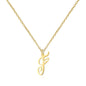 Personalized Heart Initial Necklace — 18K Gold Plated