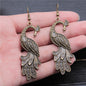 Animal Dangle Earring Vintage Bird Drop Earring Peacock Dove Feather Wing Dangle Drop Earring Fashion Animal Jewelry for Women