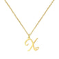 Personalized Heart Initial Necklace — 18K Gold Plated