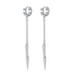 ZS Punk Cross Drop Earrings for Men Woman Stainless Steel Hoop Dangle Cartilage Earrings Gothic Hip Hop Circle round Earring