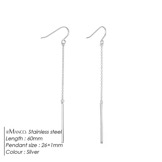 Modern Linear Chain Earrings for Women Elegant Pearl Tassel Dangle Earring Long Threader Earring Statement Party Jewelry Gift