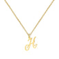 Personalized Heart Initial Necklace — 18K Gold Plated