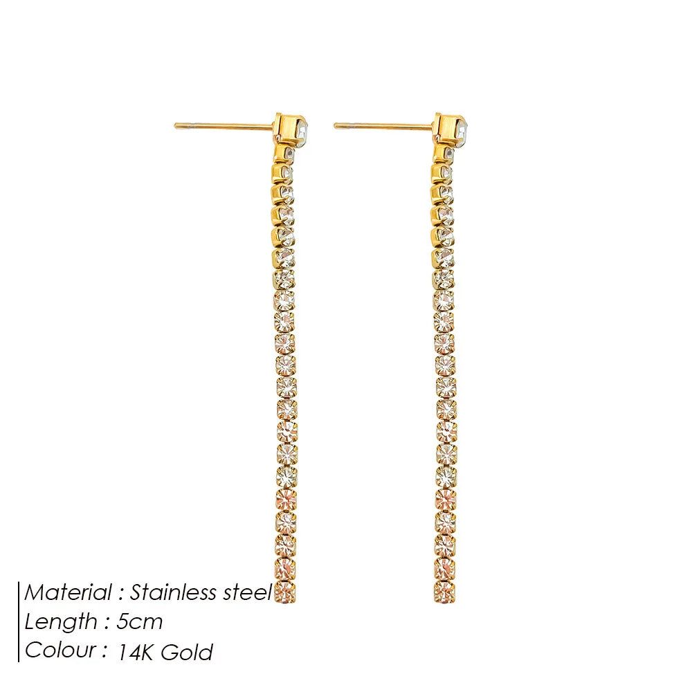 Modern Linear Chain Earrings for Women Elegant Pearl Tassel Dangle Earring Long Threader Earring Statement Party Jewelry Gift