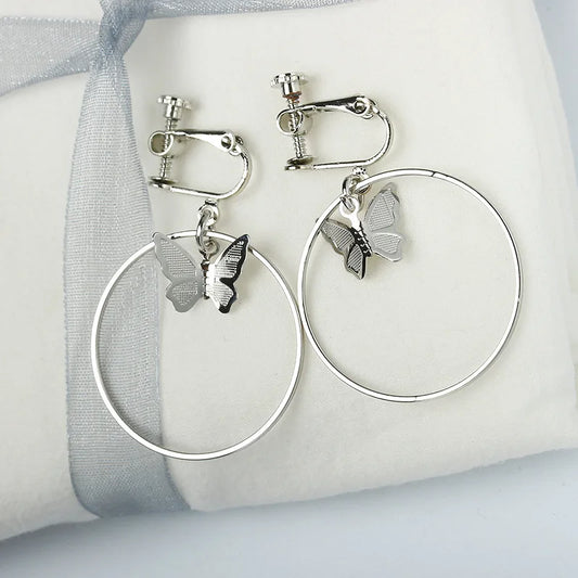 Ear Cuff Clip on Earrings without Piercing for Women Butterfly Earings Fashion Jewelry 2018 Earring Cuffs No Pierced