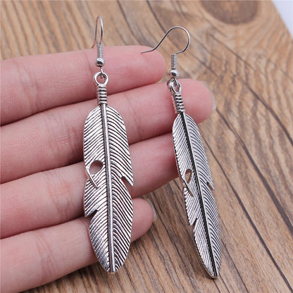 Animal Dangle Earring Vintage Bird Drop Earring Peacock Dove Feather Wing Dangle Drop Earring Fashion Animal Jewelry for Women