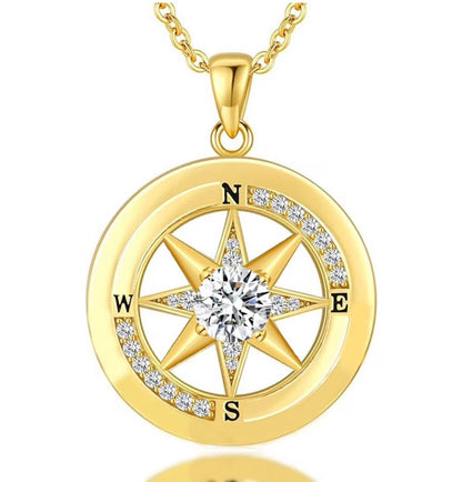 Compass Necklace, Compass Jewelry Women Wedding Anniversary