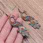 Animal Dangle Earring Vintage Bird Drop Earring Peacock Dove Feather Wing Dangle Drop Earring Fashion Animal Jewelry for Women