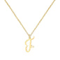 Personalized Heart Initial Necklace — 18K Gold Plated