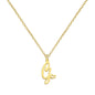 Personalized Heart Initial Necklace — 18K Gold Plated