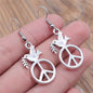 Animal Dangle Earring Vintage Bird Drop Earring Peacock Dove Feather Wing Dangle Drop Earring Fashion Animal Jewelry for Women
