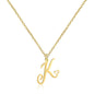 Personalized Heart Initial Necklace — 18K Gold Plated