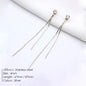 Modern Linear Chain Earrings for Women Elegant Pearl Tassel Dangle Earring Long Threader Earring Statement Party Jewelry Gift